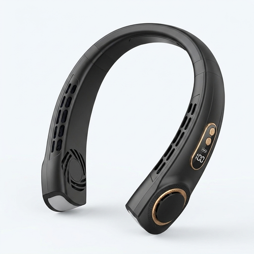 Wova bladeless neck fan in Matte Black